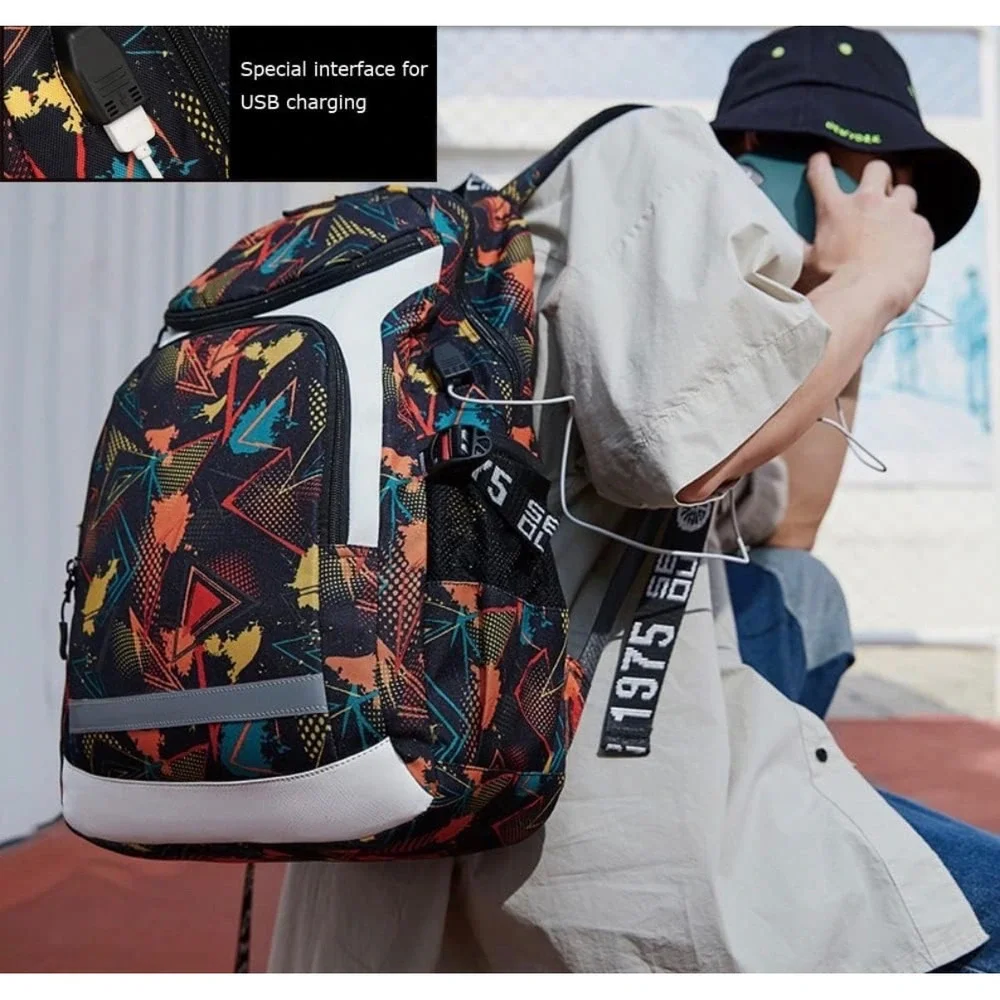 American Football Player Fans Backpack Travel Laptop Reflective School Sports